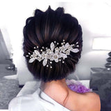 Maxbell hairs side Bridal Comb Decorative Handmade Hair Piece Sparkly for Women Girls
