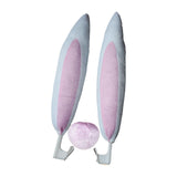 Maxbell Car Decoration Accessory Bunny Ears Set Nose Easy Installation Portable