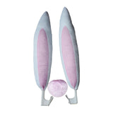 Maxbell Car Decoration Accessory Bunny Ears Set Nose Easy Installation Portable