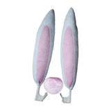 Maxbell Car Decoration Accessory Bunny Ears Set Nose Easy Installation Portable