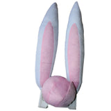 Maxbell Car Decoration Accessory Bunny Ears Set Nose Easy Installation Portable