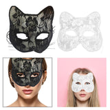 Maxbell Mardi Gras Masquerade mask Eyemask Face Cover for Costume Girls Decor Black