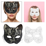 Maxbell Mardi Gras Masquerade mask Eyemask Face Cover for Costume Girls Decor Black