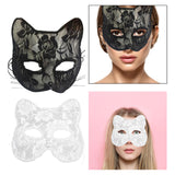 Maxbell Mardi Gras Masquerade mask Eyemask Face Cover for Costume Girls Decor Black