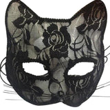 Maxbell Mardi Gras Masquerade mask Eyemask Face Cover for Costume Girls Decor Black