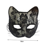 Maxbell Mardi Gras Masquerade mask Eyemask Face Cover for Costume Girls Decor Black