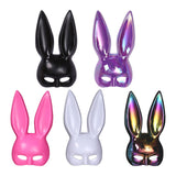 Maxbell Rabbit Ears Mask Women's Bunny Costume Masks Funny for Masquerade Theaters Black