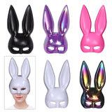 Maxbell Rabbit Ears Mask Women's Bunny Costume Masks Funny for Masquerade Theaters Black