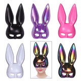 Maxbell Rabbit Ears Mask Women's Bunny Costume Masks Funny for Masquerade Theaters Black