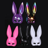 Maxbell Rabbit Ears Mask Women's Bunny Costume Masks Funny for Masquerade Theaters Black