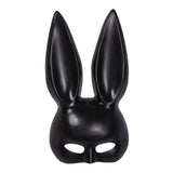 Maxbell Rabbit Ears Mask Women's Bunny Costume Masks Funny for Masquerade Theaters Black