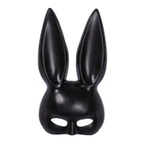 Maxbell Rabbit Ears Mask Women's Bunny Costume Masks Funny for Masquerade Theaters Black