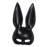 Maxbell Rabbit Ears Mask Women's Bunny Costume Masks Funny for Masquerade Theaters Black