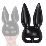 Maxbell Rabbit Ears Mask Women's Bunny Costume Masks Funny for Masquerade Theaters Black