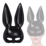 Maxbell Rabbit Ears Mask Women's Bunny Costume Masks Funny for Masquerade Theaters Black