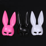 Maxbell Rabbit Ears Mask Women's Bunny Costume Masks Funny for Masquerade Theaters Violet