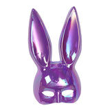 Maxbell Rabbit Ears Mask Women's Bunny Costume Masks Funny for Masquerade Theaters Violet