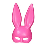 Maxbell Rabbit Ears Mask Women's Bunny Costume Masks Funny for Masquerade Theaters Pink