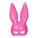 Maxbell Rabbit Ears Mask Women's Bunny Costume Masks Funny for Masquerade Theaters Pink