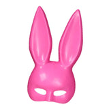 Maxbell Rabbit Ears Mask Women's Bunny Costume Masks Funny for Masquerade Theaters Pink