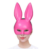 Maxbell Rabbit Ears Mask Women's Bunny Costume Masks Funny for Masquerade Theaters Pink