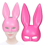 Maxbell Rabbit Ears Mask Women's Bunny Costume Masks Funny for Masquerade Theaters Pink