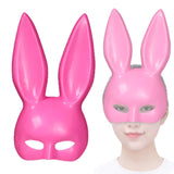 Maxbell Rabbit Ears Mask Women's Bunny Costume Masks Funny for Masquerade Theaters Pink