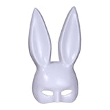 Maxbell Rabbit Ears Mask Women's Bunny Costume Masks Funny for Masquerade Theaters White