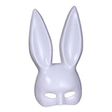 Maxbell Rabbit Ears Mask Women's Bunny Costume Masks Funny for Masquerade Theaters White