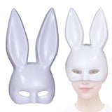 Maxbell Rabbit Ears Mask Women's Bunny Costume Masks Funny for Masquerade Theaters White