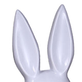 Maxbell Rabbit Ears Mask Women's Bunny Costume Masks Funny for Masquerade Theaters White