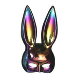 Maxbell Rabbit Ears Mask Women's Bunny Costume Masks Funny for Masquerade Theaters Colorful