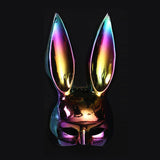 Maxbell Rabbit Ears Mask Women's Bunny Costume Masks Funny for Masquerade Theaters Colorful