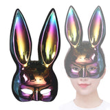 Maxbell Rabbit Ears Mask Women's Bunny Costume Masks Funny for Masquerade Theaters Colorful