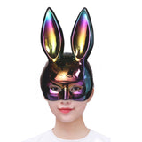 Maxbell Rabbit Ears Mask Women's Bunny Costume Masks Funny for Masquerade Theaters Colorful