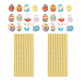 Maxbell 24 Pieces Decorative Straws Party Decoration for Holiday Birthday Wedding