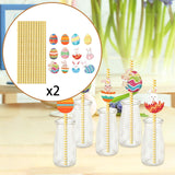 Maxbell 24 Pieces Decorative Straws Party Decoration for Holiday Birthday Wedding