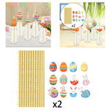 Maxbell 24 Pieces Decorative Straws Party Decoration for Holiday Birthday Wedding