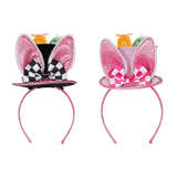 Maxbell Easter Rabbit Ears Cosplay Headwear for Celebration Easter Party Favor Black