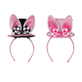 Maxbell Easter Rabbit Ears Cosplay Headwear for Celebration Easter Party Favor Black