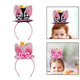 Maxbell Easter Rabbit Ears Cosplay Headwear for Celebration Easter Party Favor Black