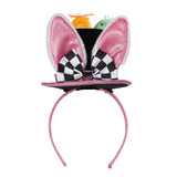 Maxbell Easter Rabbit Ears Cosplay Headwear for Celebration Easter Party Favor Black
