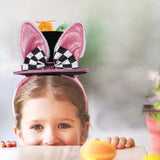 Maxbell Easter Rabbit Ears Cosplay Headwear for Celebration Easter Party Favor Black