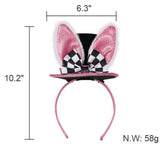 Maxbell Easter Rabbit Ears Cosplay Headwear for Celebration Easter Party Favor Black