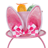 Maxbell Easter Rabbit Ears Cosplay Headwear for Celebration Easter Party Favor Pink