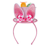 Maxbell Easter Rabbit Ears Cosplay Headwear for Celebration Easter Party Favor Pink