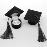 Maxbell Adorable Graduation Hat Shaped rings Organizer Storage Case Black