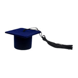 Maxbell Adorable Graduation Hat Shaped rings Organizer Storage Case Dark Blue