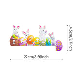 Maxbell Door Frame Door Decoration Sign Easter Sign for Door Photo Props Spring 22cmx14.5cm