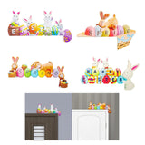 Maxbell Door Frame Door Decoration Sign Easter Sign for Door Photo Props Spring 22cmx14.5cm